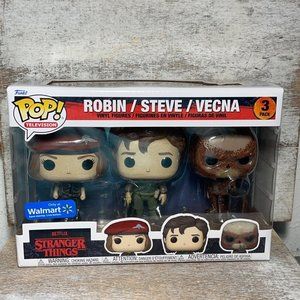 Funko Pop! Stranger Things Robin Steve Vecna 3-Pack Walmart Exclusive New